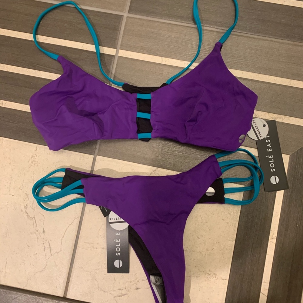 Solè East Rincon Reversible bikini set NWT - Picture 3 of 7